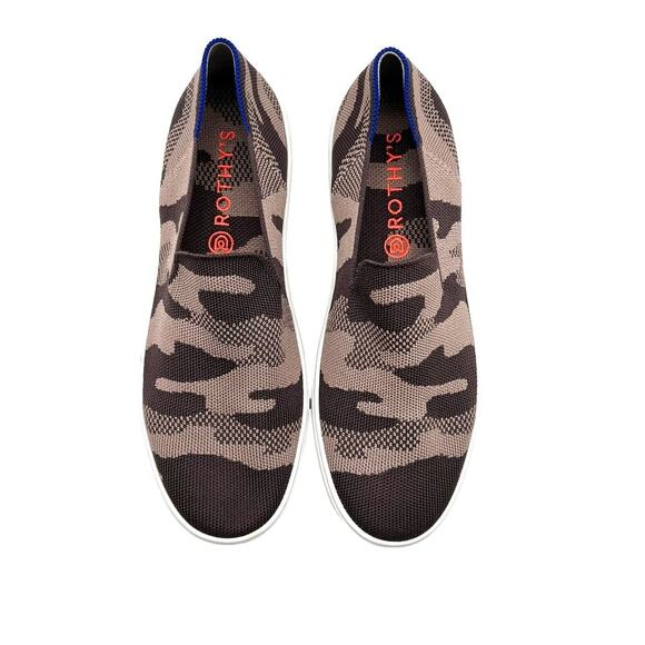 Rothy’s Taupe Camo Slip On Sneakers Women’s Size 11 - Picture 4 of 12